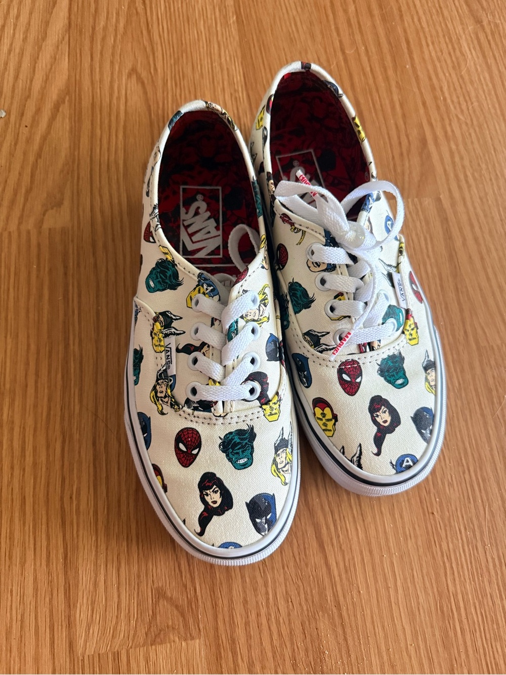 Vans White authentic Marvel